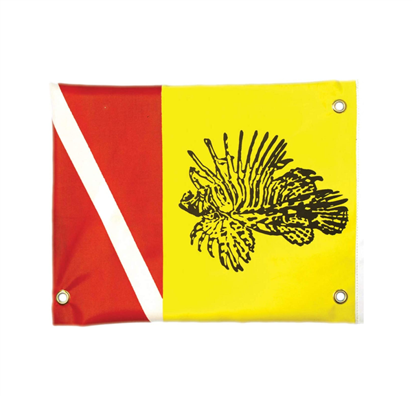 Bandera Trident  de Caz. de Pez de Leon