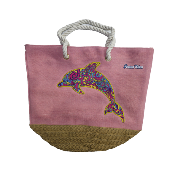 Totebag Panama Waters de Cuerda de Lona Pesada / BB109