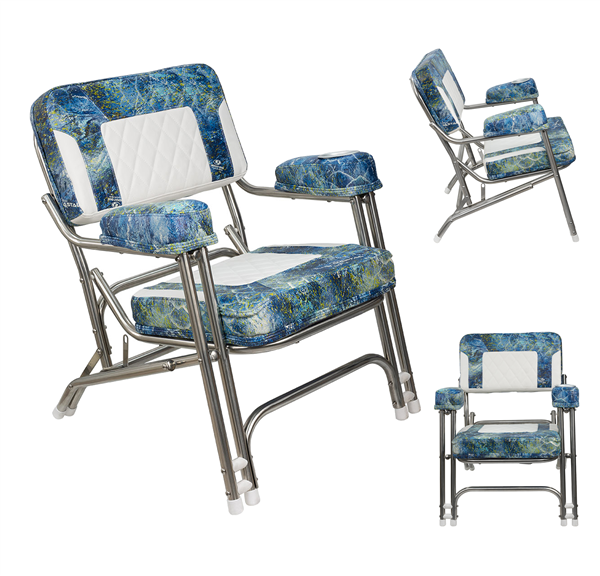 Silla Springfield de Cubierta Premium con Estructura de Acero Inoxidable