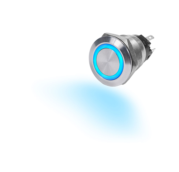 Switch Blue Sea Aro LED Boton 10A - Apagado - Encendido 4160/4162
