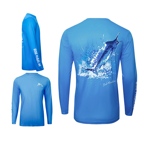 Suéter de Hombre Bob Marlin Ocean Marlin Blue - UV UPF 50+