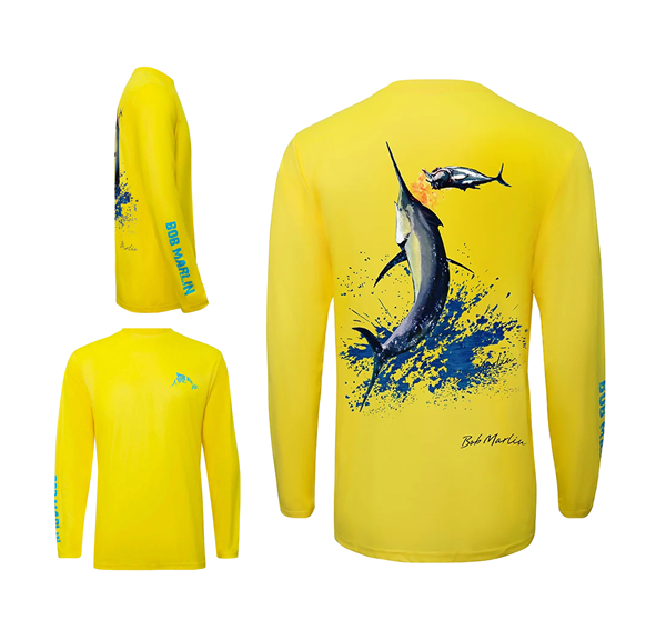 Suéter de Hombre Bob Marlin Bazaruto Yellow - UV UPF 50+