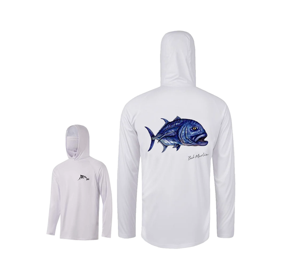 Suéter de Hombre con Capucha y Máscara Bob Marlin Natty GT - UV UPF 50+