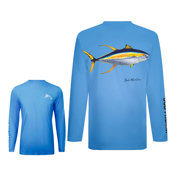 Suéter de Hombre Bob Marlin Natty Tuna Blue - UV UPF 50+