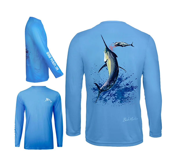 Suéter de Hombre Bob Marlin Bazaruto Blue - UV UPF 50+