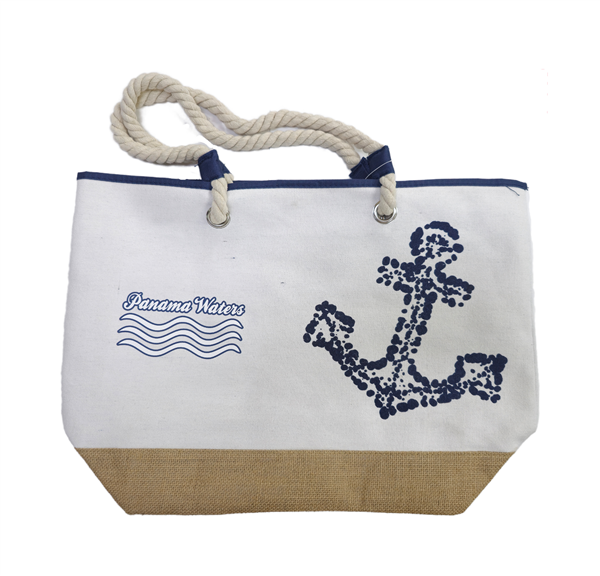 Totebag Panama Waters de Cuerda con Jute / BB093