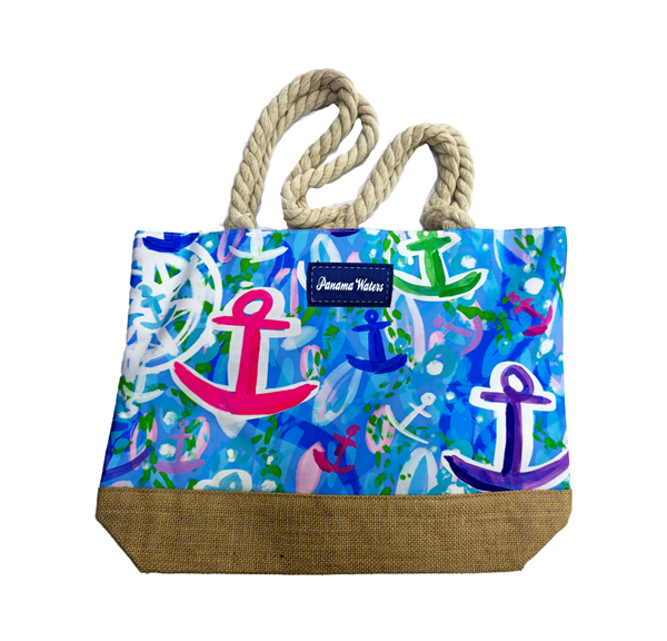 ToteBag Panama Waters de Cuerda con Jute / BB099