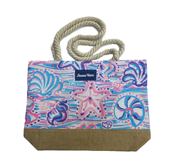 ToteBag Panama Waters de Cuerda con Jute / BB099