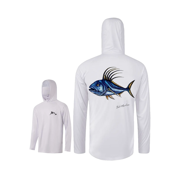 Suéter de Hombre con Capucha y Máscara Bob Marlin Natty Rooster - UV UPF 50+