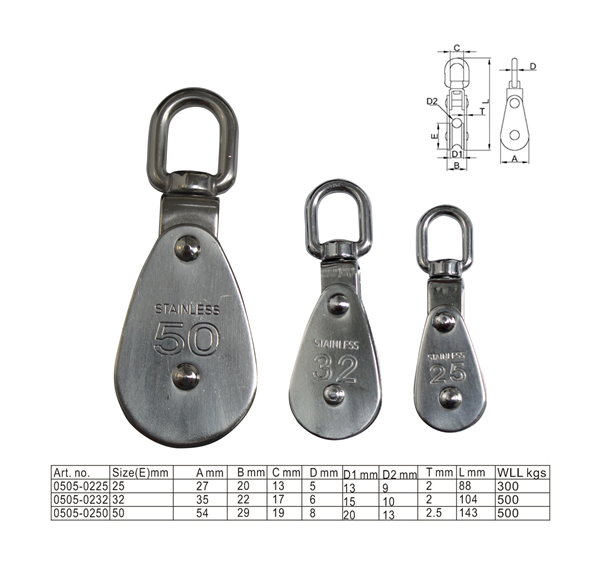 Polea Single Swivel Panama East | 316