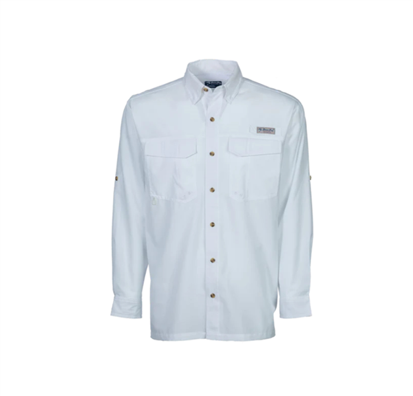 Camisa Manga Larga Bimini Bay para Hombre Flats V con BloodGuard Plus