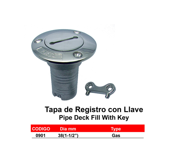 Panama East Gas Deck Outlet with Key 