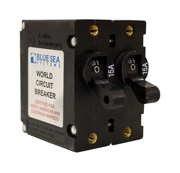 Breaker Circuit Blue Sea 15A Negro - 7234