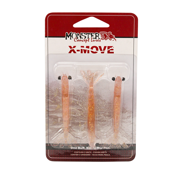 Señuelo Monster 3x X-MOVE 3 - 9cm