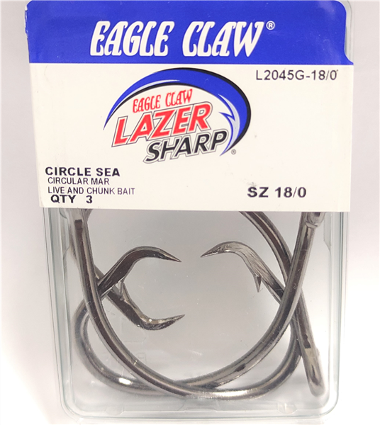 Eagle Claw L Off Circle Hook L2045G 