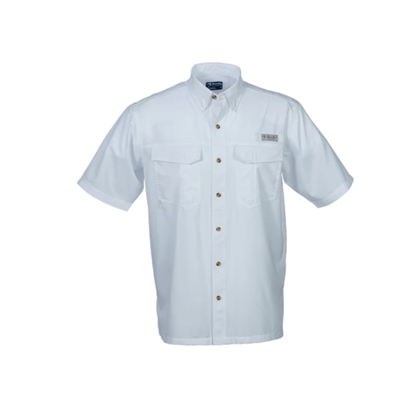 Camisa Manga Corta  Bimini Bay para hombre Flats V con BloodGuard Plus