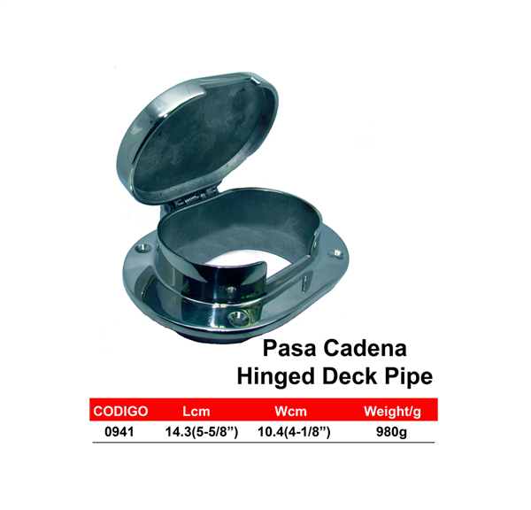 Pasa Cadena Panama East Hinged Deck Pipe
