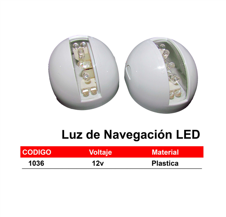 Luz de Navegacion Pet C91036w LED