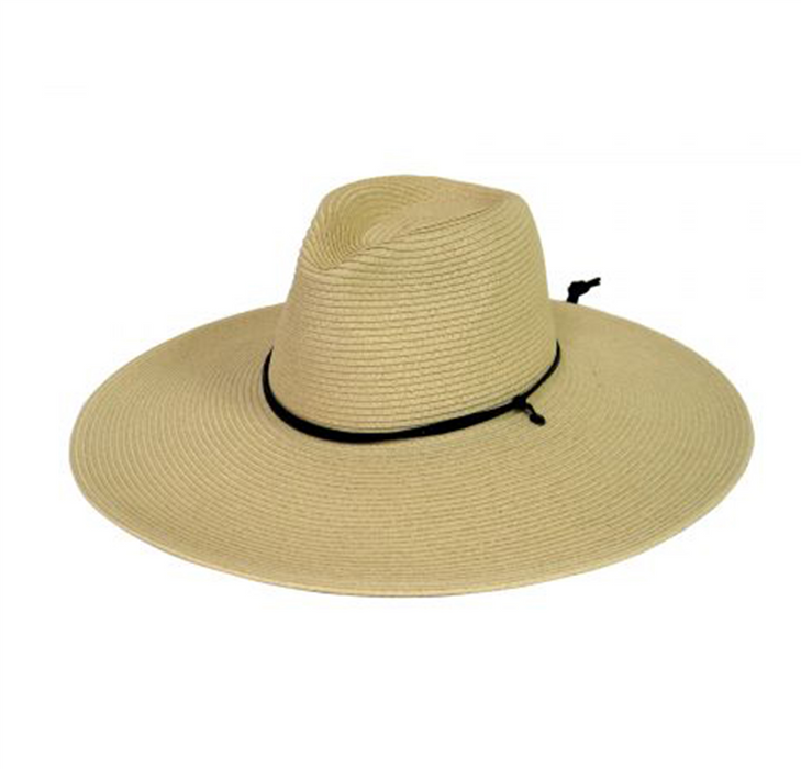 Sombrero HBY de Safari de Ala Ancha Trenzado de Toyo