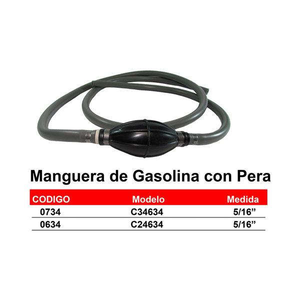 Panama East Gasoline Hose with Pear 