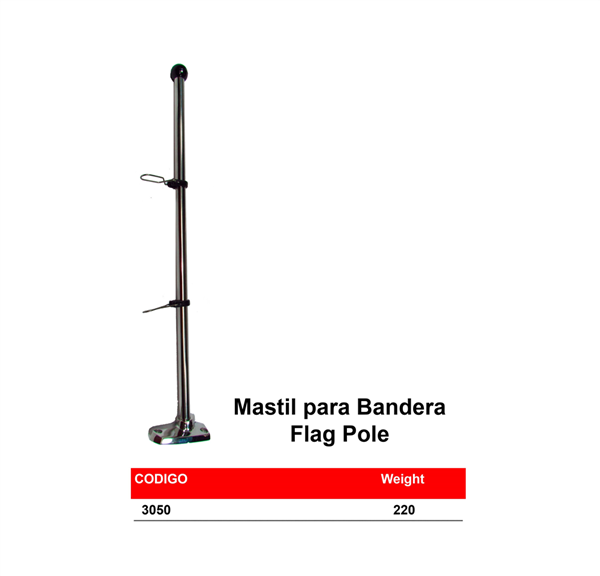 Fixed Panama East Flagpole 
