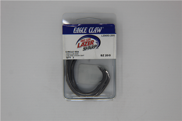 Eagle Claw L Off Circle Hook L2045G 