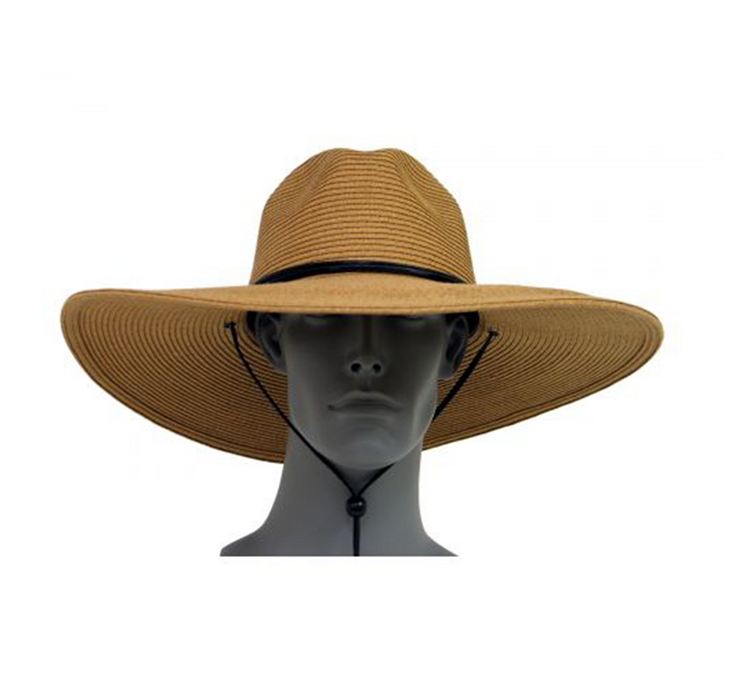 Sombrero HBY de Safari de Ala Ancha Trenzado de Toyo